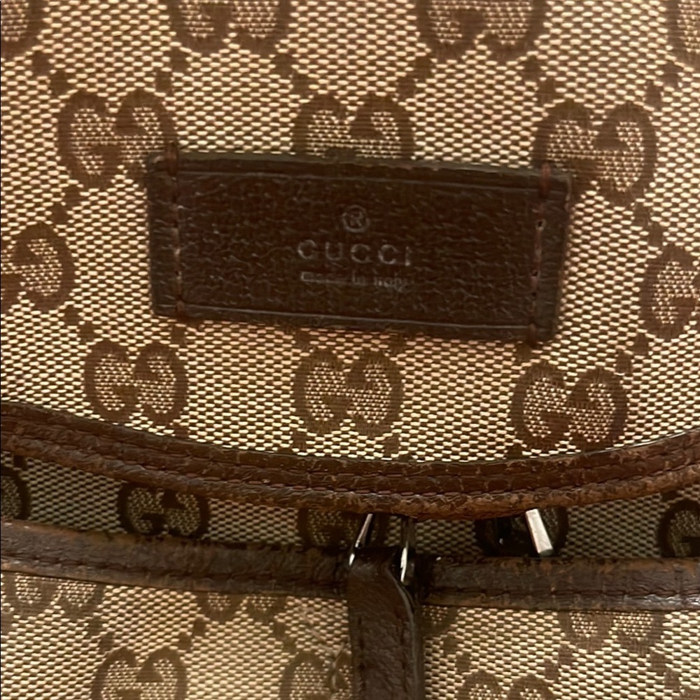 Gucci Brown Baby Bag with Signature Monogram - Picture 7 of 12